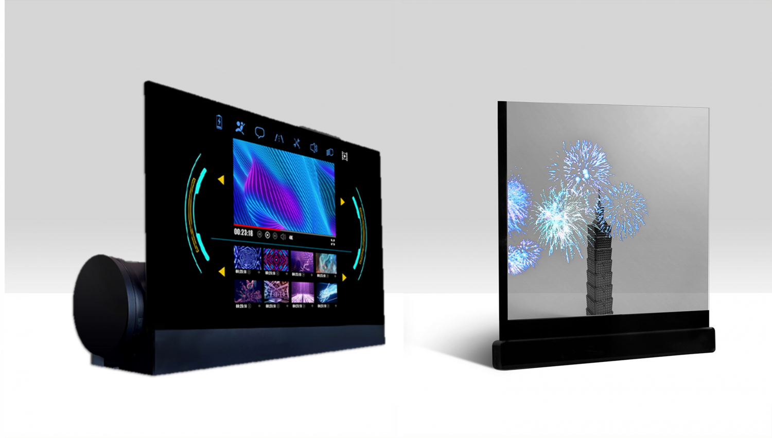 可卷式、折迭性、高透明